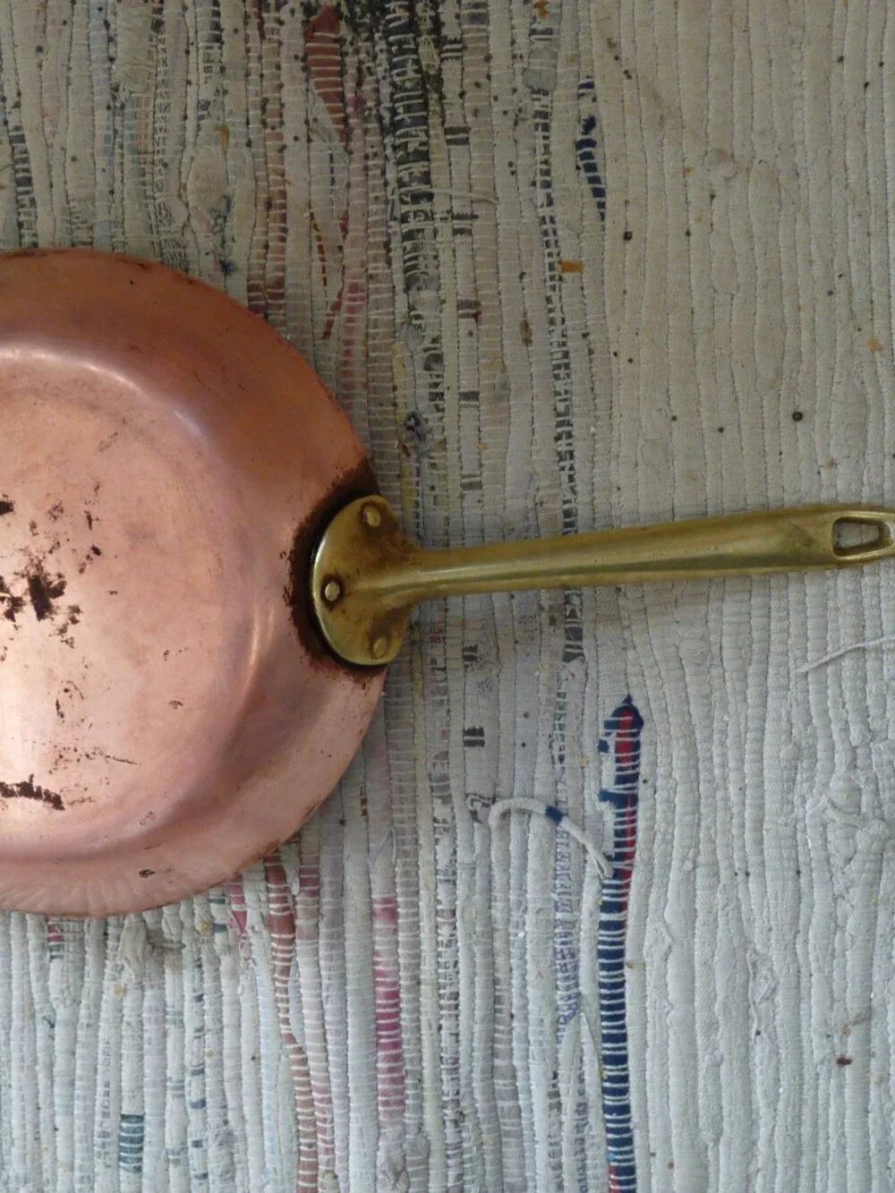 Vintage Paul Revere copper omlet frying pan brass 8 1/2